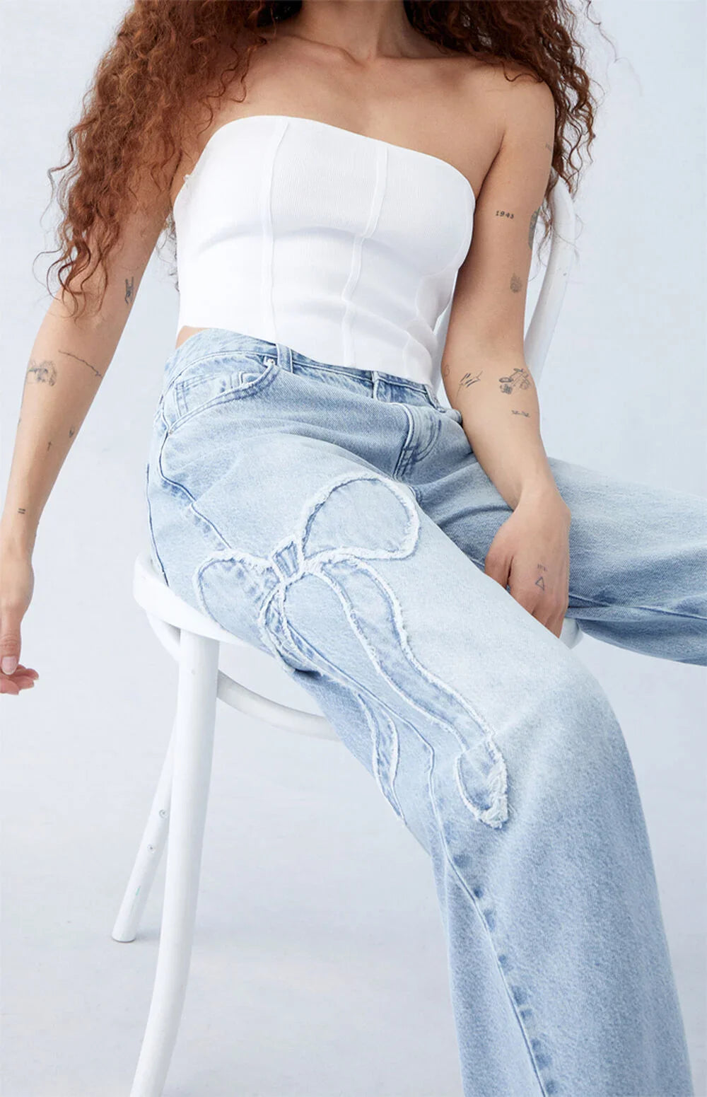Lila | Bow Jeans