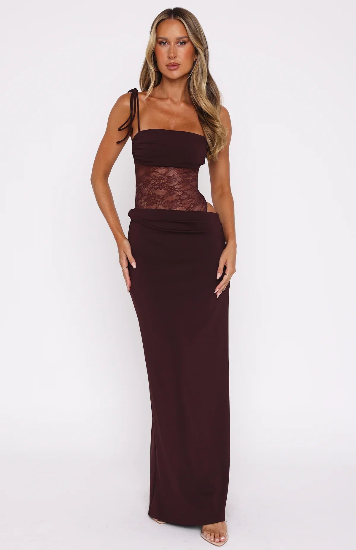 Elara | Lace maxi dress