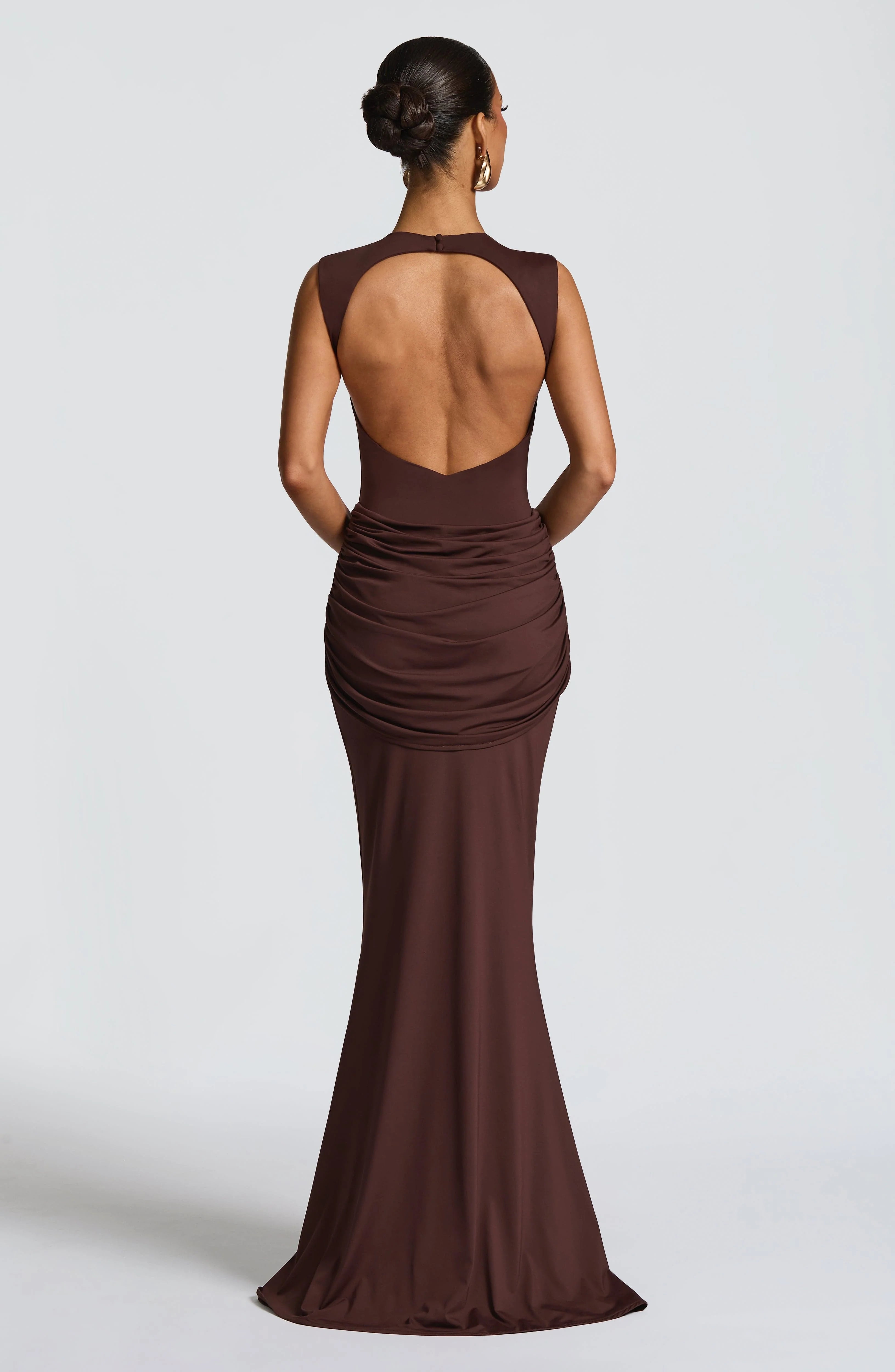 chinese dress ladies Lorenza Red Off Shoulder Gown | Afterpay | Klarna main image 1